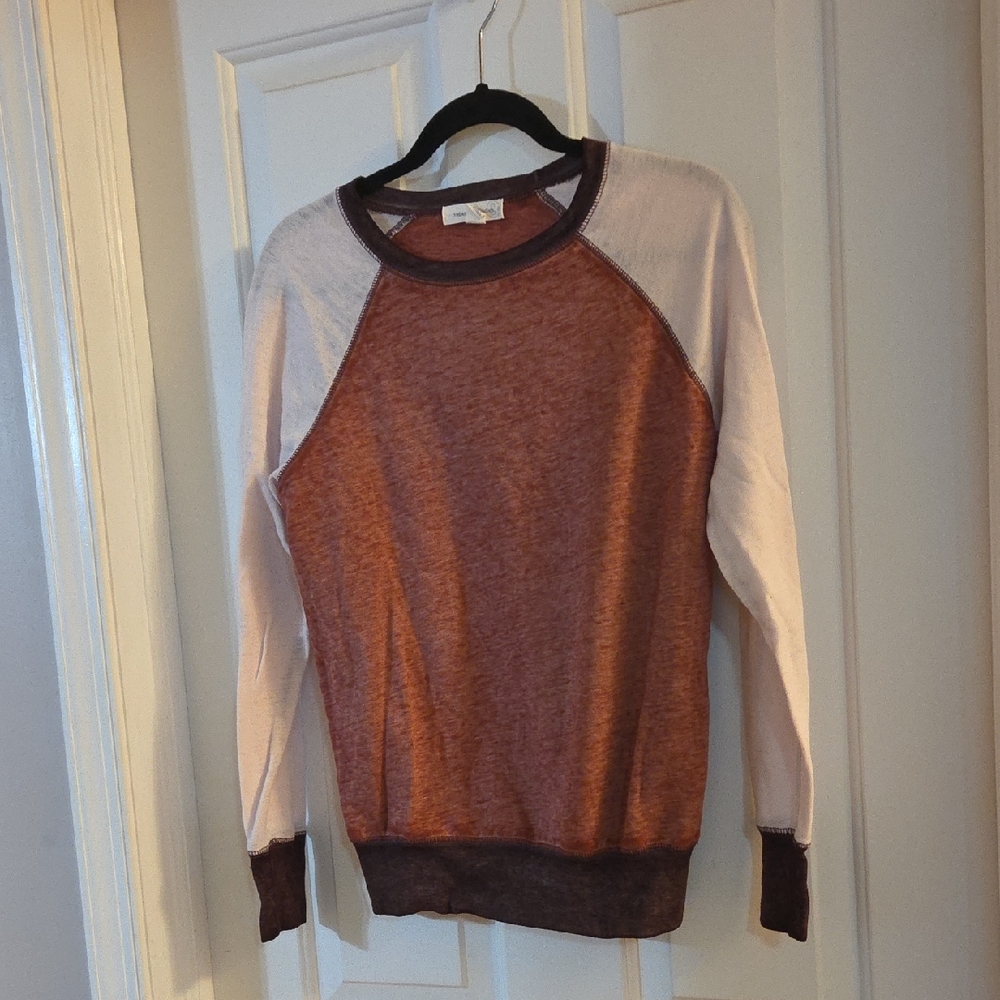 Treasure & Bond Pink And Burgandy Sweatshirt Small